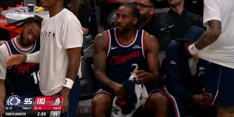 kaiyun-又投降了！伦纳德被换下场&amp;快船落后15分宣布放弃